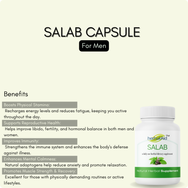HerbalAid Salab Capsules - Image 2